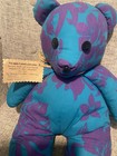 Handmade Floral Plush Bear Blue/Purple Pea Makana O Ke Akua Teddy Collectible — photo 4