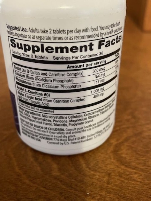 juvenon cellular health brain supplement with acetyl l-carnitine and biotin Juvenon Cellular Health | Heart Brain Supplement with Acetyl L-Carnitine