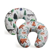 2 Pack Nursing Pillow Cover Neutral Stretchy Removable Baby Nur... FAST USA SHIP