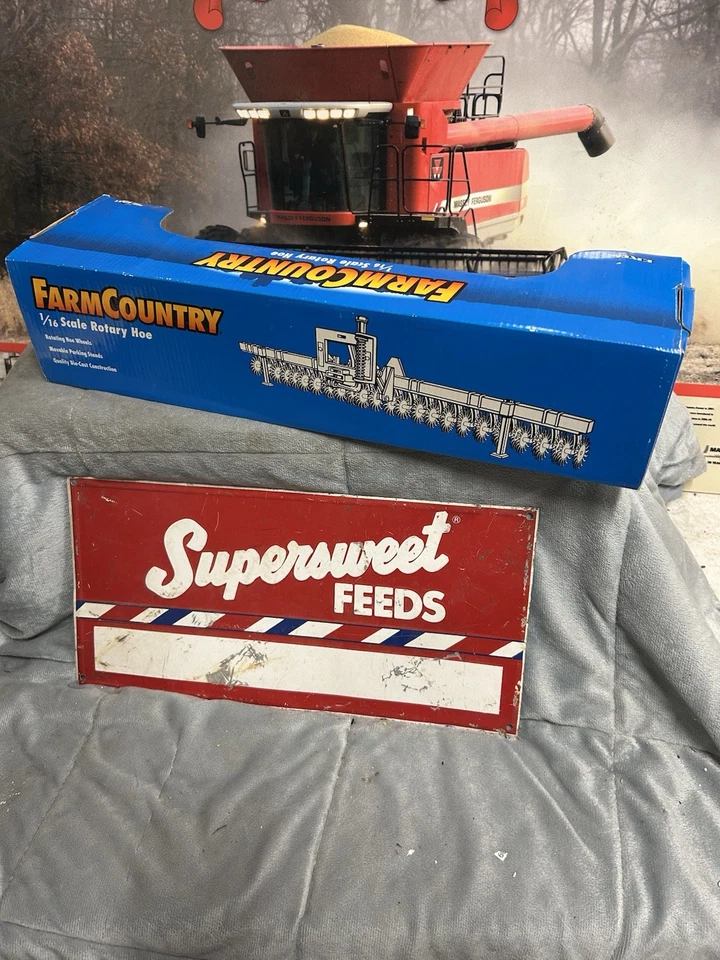 Yellow Rotary Hoe Farm Country 1/16 Scale by Ertl - Image 2 of 2