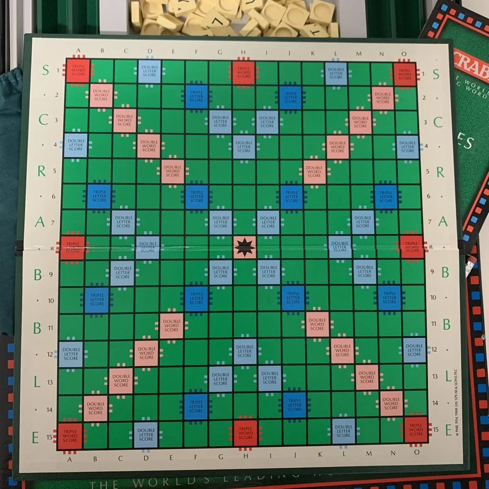 Scrabble Board Game by Spears Games 1988 Boxed Complete Retro Game Night - Image 2 of 4
