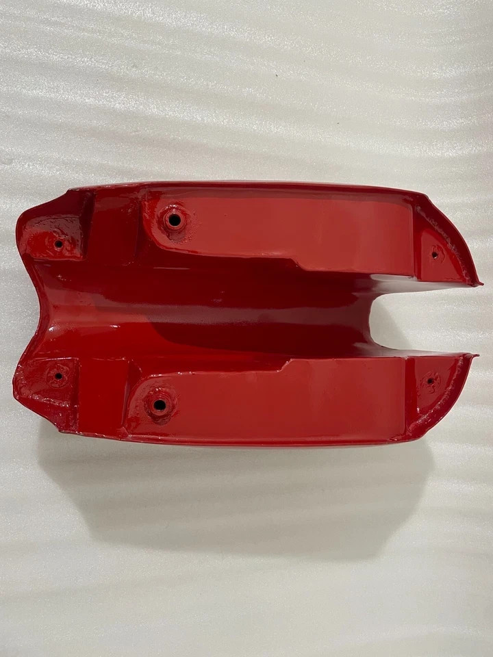 NORTON COMMANDO ROADSTER RED PAINTED STEEL PETROL FUEL GAS TANK +CAP ...