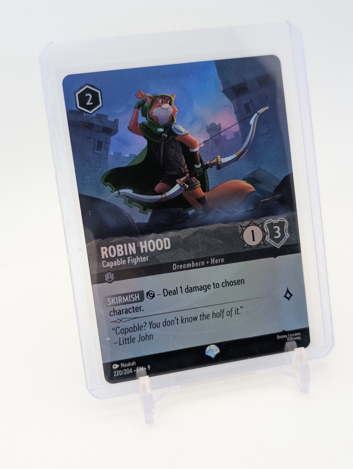 Lorcana TCG - Robin Hood - Capable Fighter (Epic) - 220/204 Fabled NM