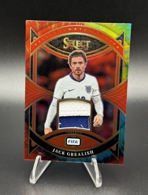 Jack Grealish 2024-25 Panini Select FIFA Tie Dye 13 /25 Patch - Everton