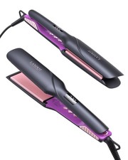 Professional Wide Plate 45mm Hair Straighteners for Thick & Curly Hair - Grey