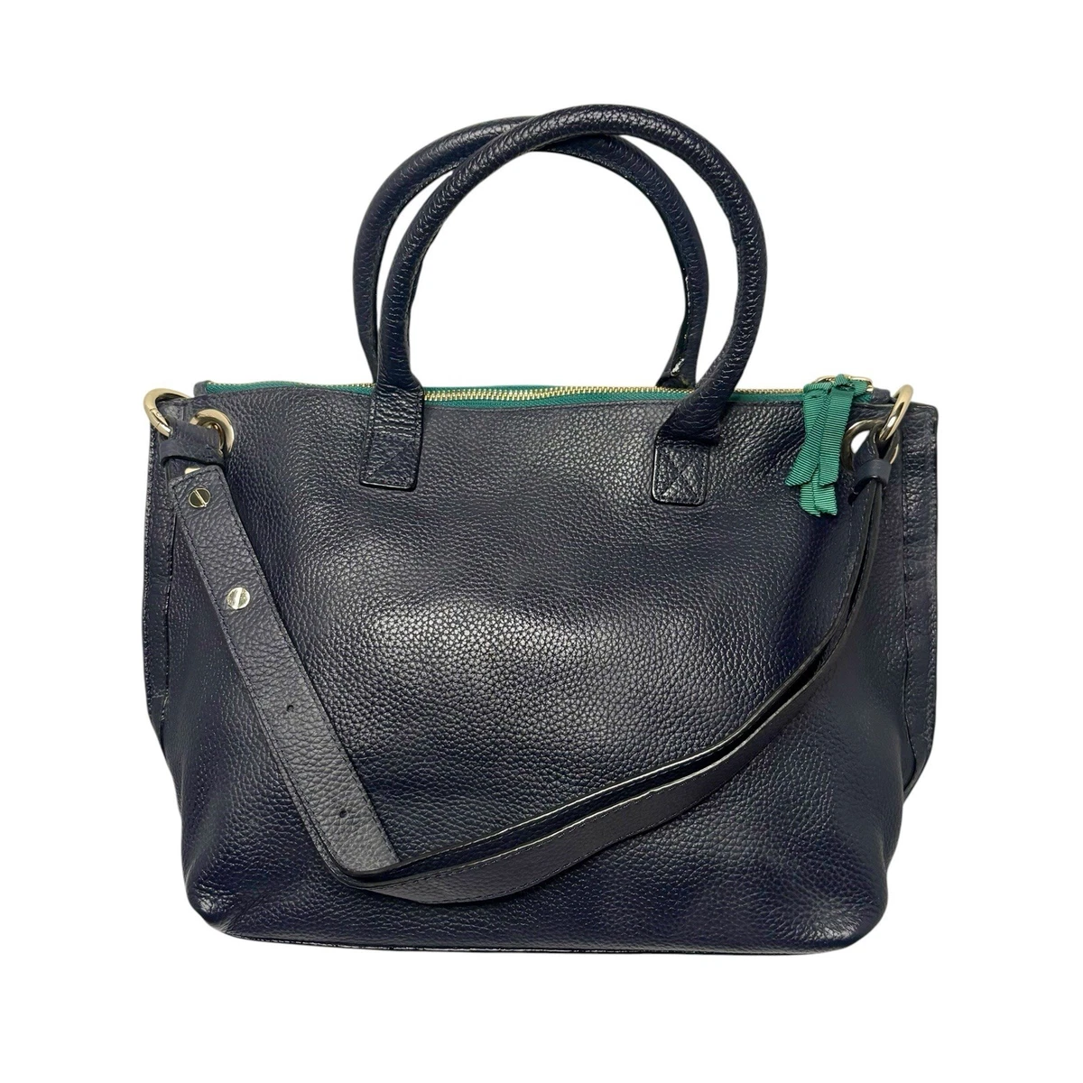 Boden Whitehaven Navy Blue Leather Rucksack BODEN Whitehaven Rucksack | endource main image 4