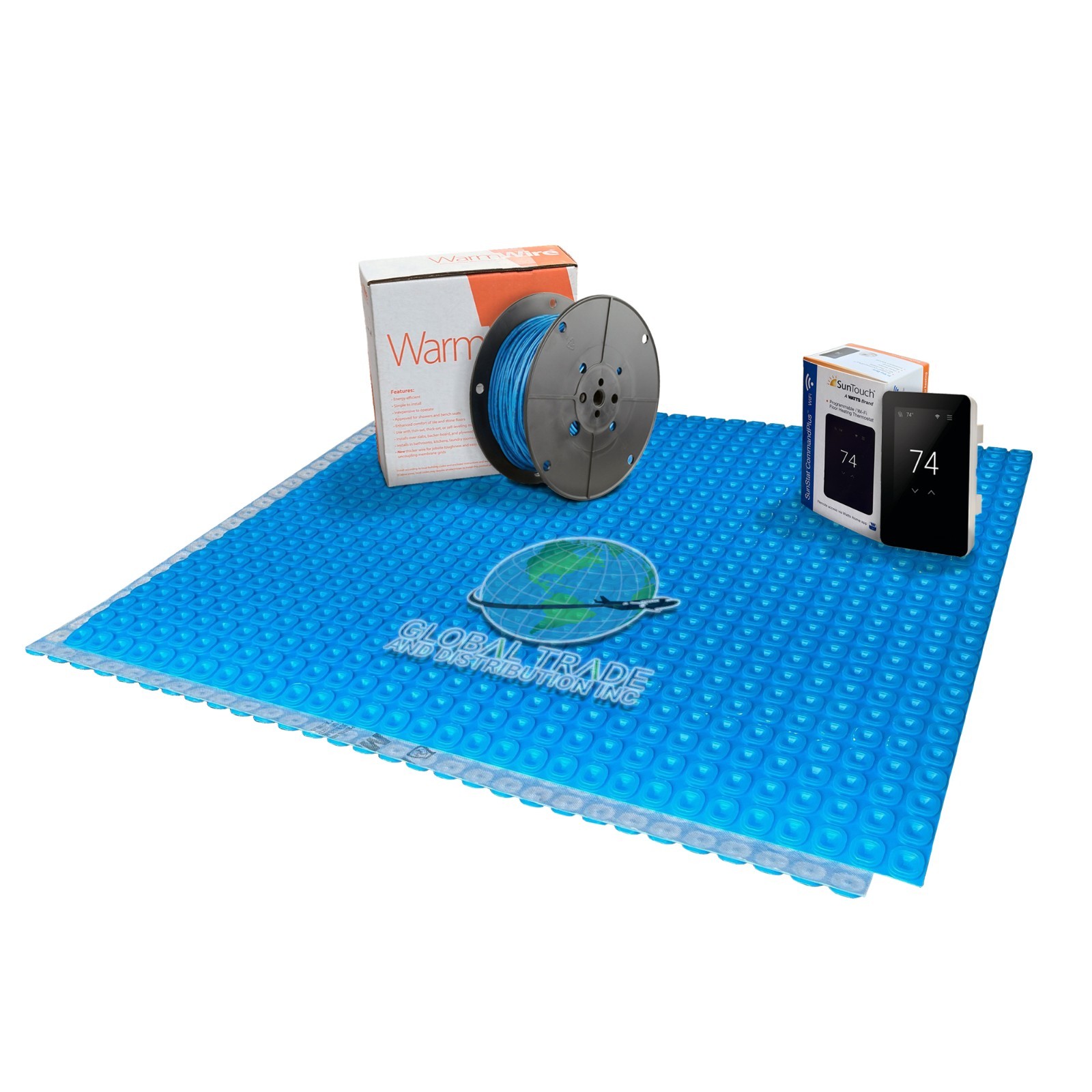 SunTouch Heat Kit: Programmable Thermostat, MapeHeat Mat, Ca
