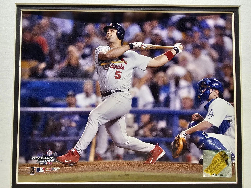 Foto de Albert Pujols Cardenales de San Luis MLB 2004 NLDS 8x10 en mate Foto 2 de 4
