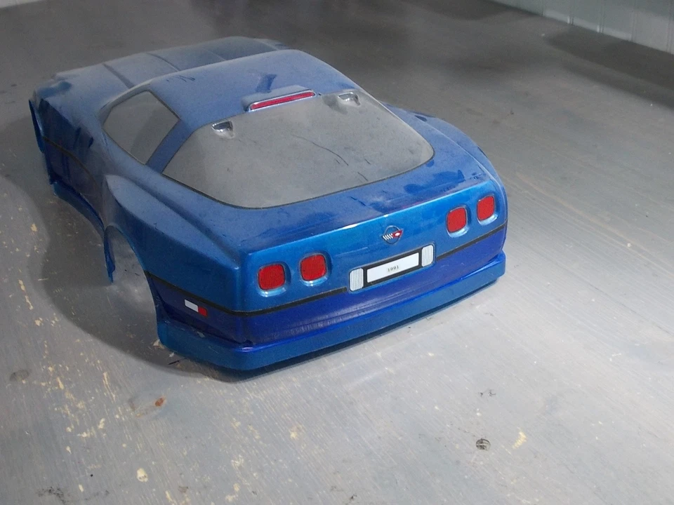 RM-17 ZR-1 Corvette Body (Blue) - Kyosho Ultima 2 Scale Car series / Rampage ZR1 - Image 4 of 4