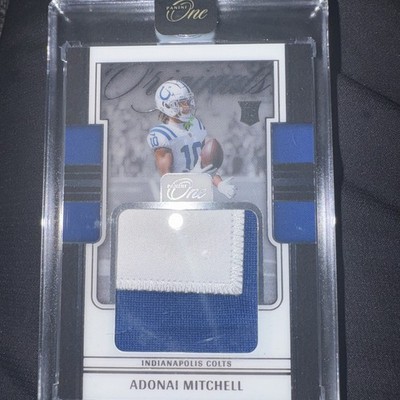 2024 Panini One Adonai Mitchell RC Rookie Patch /99