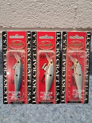 3 LUCKY CRAFT Pointer 78 OGs 3/8oz 78mm 4-5' Luckycraft Suspending Jerkbait Rare