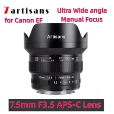 7artisans 7.5mm F3.5 APS-C Ultra Wide Angle Fisheye Lens for Canon EF Nikon F
