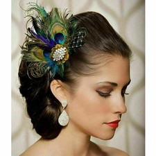 Peacock Feather Fascinator