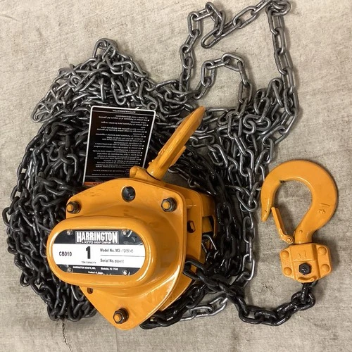 HARRINGTON CB010-20-20 Manual Chain Hoist 2000lb Lift Cap 20' Lift