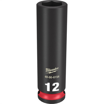 Milwaukee Tool SHOCKWAVE Impact Duty  3/8''Drive 12MM Deep 6 Point Socket