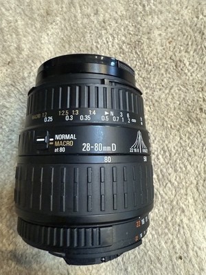 Sigma Aspherical AF Zoom 28-80mm F/3.5-5.6 Macro Lens NIKON mount