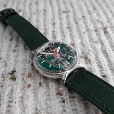 Bulova ACCUTRON 214 35mm SPACEVIEW Swiss M4 1964 Serviced BOWTIE Ready For Wear 