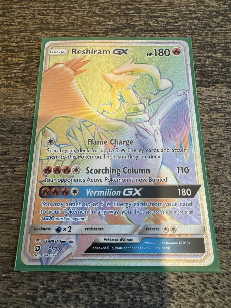 Reshiram Pokémon TCG Secret Rare Individual Collectible Card Game