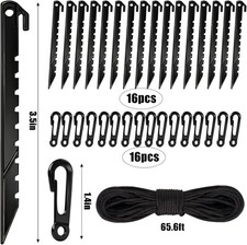 33 PCS Inflatable Stakes Tethers Set Heavy Duty Tent Yard Decoration Anchors Kit