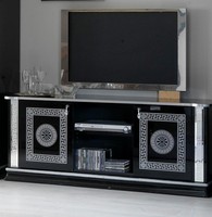 Schwarz Tv Tisch Rtv Schrank Lowboard MöBel Fernsehtisch Design Fernsehschrank