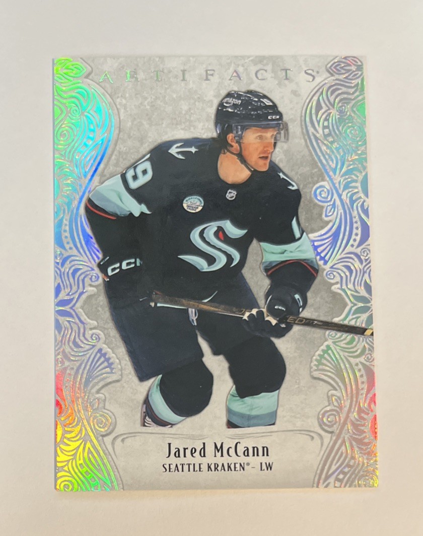 2025-26 Upper Deck Artifacts Stars Platinum Sparkle /99 Jared McCann #123