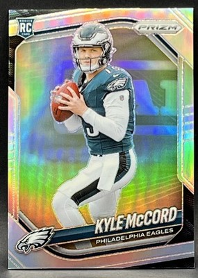 2025 Panini Prizm Rookies Silver Prizm (RC) Kyle McCord #377 Philadelphia Eagles