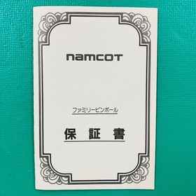 [Box with postcard] Famicom Family Pinball FC