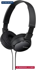 Sony ZX Series Wired On-Ear Headphones, Black MDR-ZX110