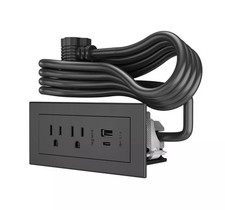 Legrand Wiremold RDZCBK10 radiant Furniture Power Center with USB, Recessed P...