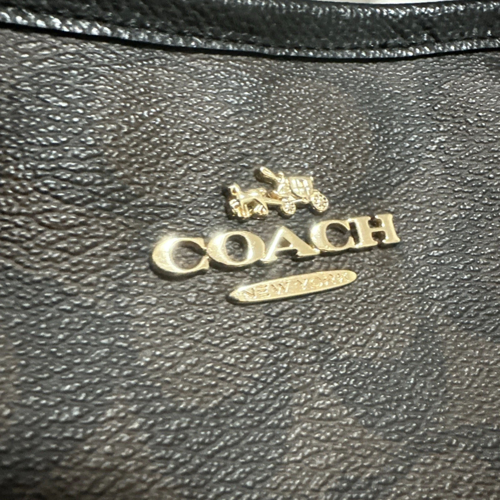 Borsa Coach Canvas detta marrone nero F34104 ottime condizioni