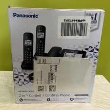 NUEVO teléfono con cable/teléfono inalámbrico Panasonic con contestador automático KX-TGF852B