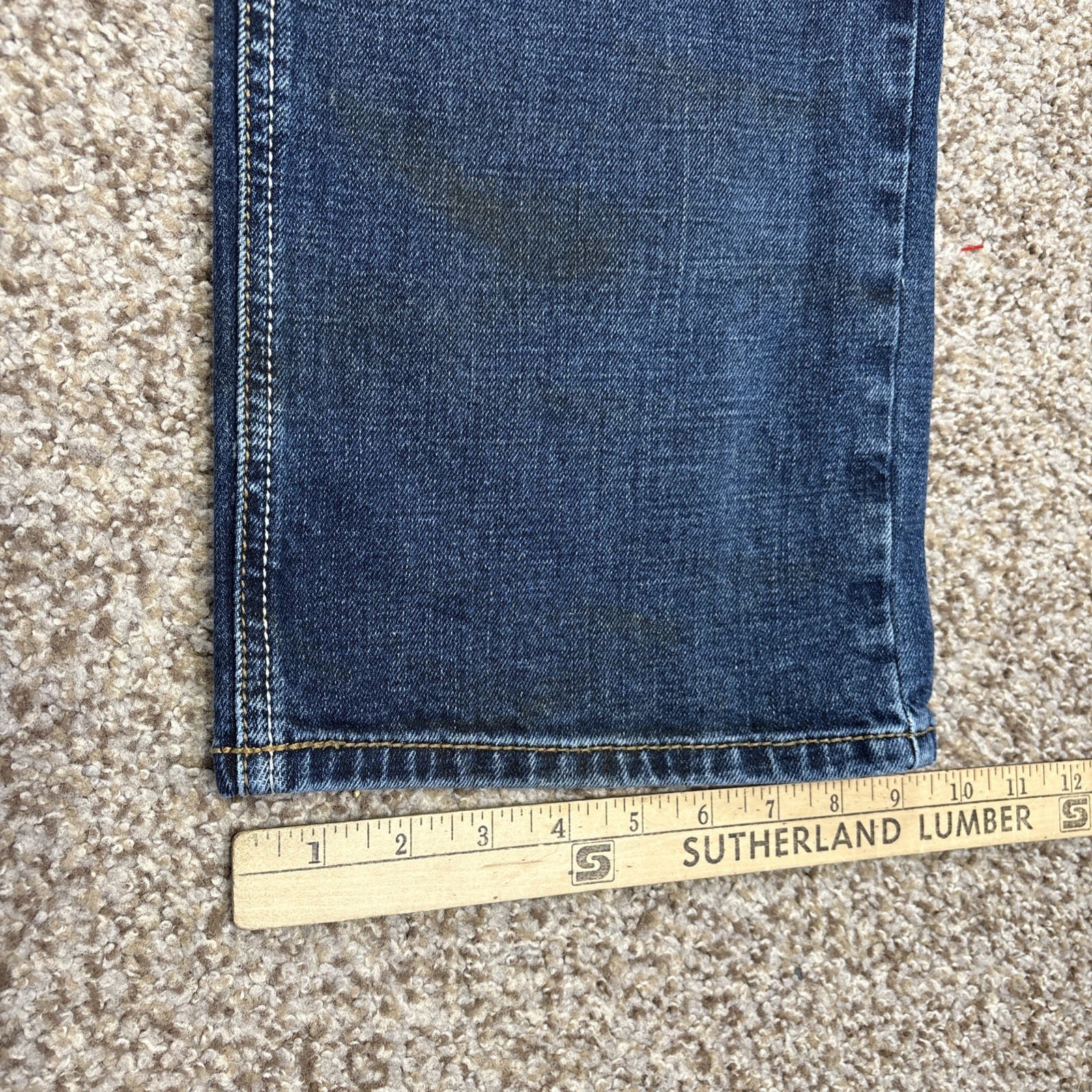 Ariat Denim M5 Jeans Straight Fit Straight Leg Mens 40x32 Heath Wash Fits 39x31 - View 13