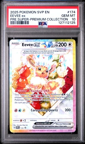 2025 POKEMON SVP EN-SV BLACK STAR PROMO #174 EEVEE EX PSA 10
