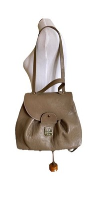 I MEDICI Firenze Beige Leather Shoulder Bag/Backpack NWOT