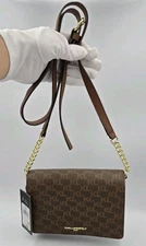 Karl Lagerfeld Connie Logo Printed Crossbody Bag $148 FREE SHIPPING 