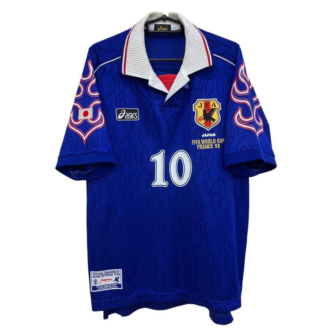 Nanami 10 L Japan National Team Home 1998 Football Shirt Jersey