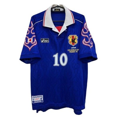 Nanami 10 L Japan National Team Home 1998 Football Shirt Jersey