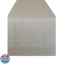 DII PVC Tabletop Collection Woven Indoor/Outdoor, Table Runner, 13x72, Gray