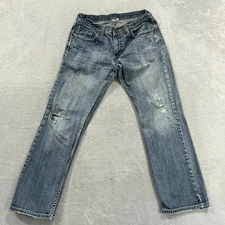 Flypaper Jeans Mens 32x30 (fits 30x29) Straight Distressed Southwestern Y2K