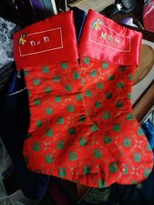 2 Vintage Christmas Stockings