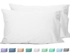 Sunflower Set of 2, 100% Cotton Pillow Cases 2, 20×30 inches Bright White