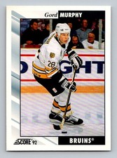 #29 1992-93 Score Gord Murphy Boston Bruins