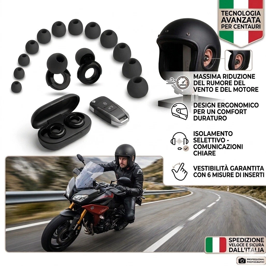 Tapones para los oídos de moto reducción de ruido protección auditiva sueño motociclista Gear