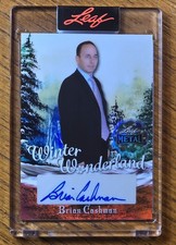 Brian Cashman Auto 1/1 Winter Wonderland 2025 Leaf Metal Happy Holidays Yankees
