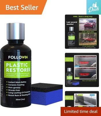 Car Trim Restorer - Ceramic Coating, Easy Application & 30ml Size