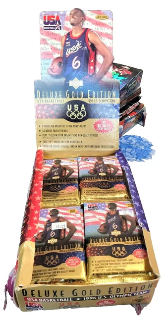 1 PAck 1996-97 Upper Deck Deluxe Gold Edition Olympics 1 PACK