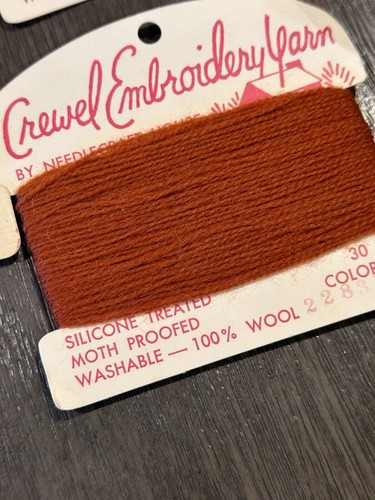 Crewel Wool Yarn Thread Vintage Lot Of 13 - Picture 3 of 9