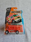 2016 Matchbox MBX V.A.N. FOOD TRUCK Red 11/125 GREAT CARD Adventure City
