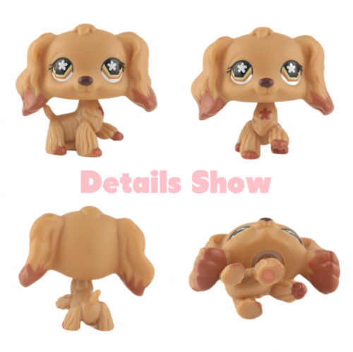 Mini Pet Shop LPS Cocker Spaniel 716 braun Hund der LPS liebt tolle Geschenke selten - Bild 2 von 5