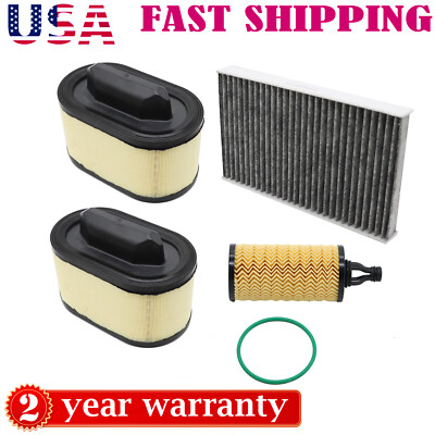 New For Maserati Ghibli Levante 3.0L 2014-2020 Air Filte Oil Filter Set